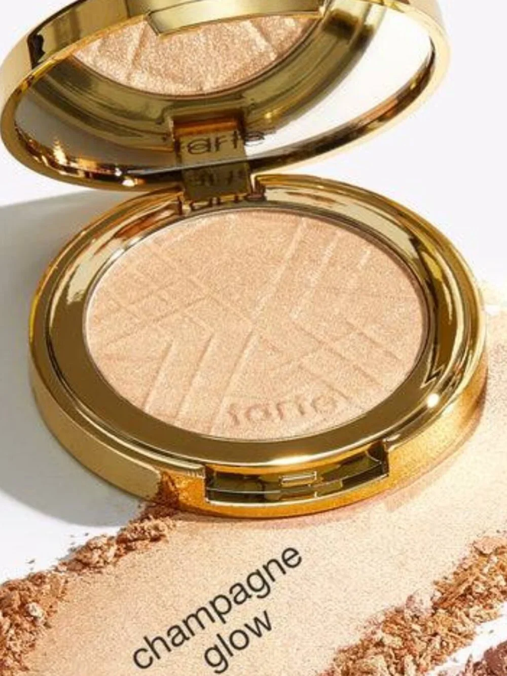 tarte Amazonian Clay Shimmering Light Champagne Glow Highlighter Compact- NWT